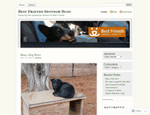 Tablet Screenshot of bestfriendssponsors.wordpress.com