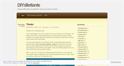 Desktop Screenshot of diydilettante.wordpress.com