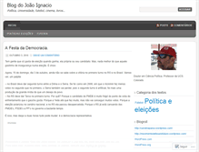 Tablet Screenshot of joaoignacio.wordpress.com