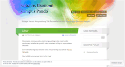 Desktop Screenshot of fekampuspanda.wordpress.com