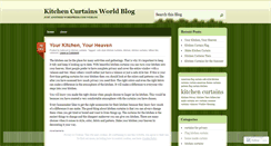 Desktop Screenshot of kitchencurtainsworld.wordpress.com