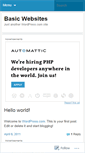 Mobile Screenshot of basicwebsites.wordpress.com
