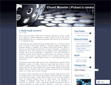 Tablet Screenshot of closetmonster.wordpress.com