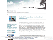 Tablet Screenshot of fulcrumpoint.wordpress.com