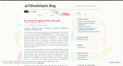 Desktop Screenshot of filhosfelizes.wordpress.com