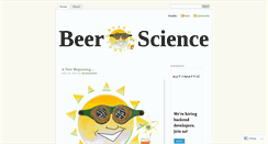 Desktop Screenshot of beerscience.wordpress.com