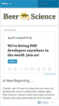 Mobile Screenshot of beerscience.wordpress.com