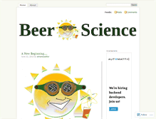 Tablet Screenshot of beerscience.wordpress.com