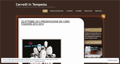 Desktop Screenshot of cervelliintempesta.wordpress.com