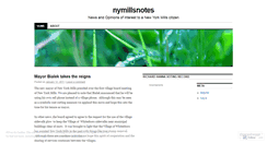 Desktop Screenshot of nymillsnotes.wordpress.com