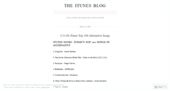 Desktop Screenshot of itunesblog.wordpress.com