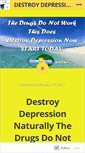 Mobile Screenshot of destroydepressionreview.wordpress.com