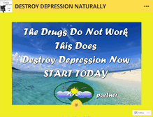 Tablet Screenshot of destroydepressionreview.wordpress.com