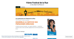 Desktop Screenshot of festivaldelarue.wordpress.com