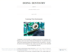 Tablet Screenshot of doingdentistry.wordpress.com