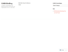 Tablet Screenshot of biocabs.wordpress.com