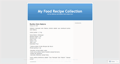 Desktop Screenshot of myfoodrecipes.wordpress.com