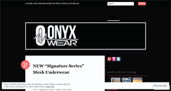 Desktop Screenshot of onyxwear.wordpress.com