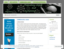 Tablet Screenshot of pregnancysigns.wordpress.com