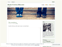 Tablet Screenshot of hopecoffeeandamelody.wordpress.com