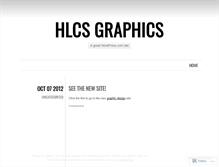 Tablet Screenshot of hlcsgraphics.wordpress.com