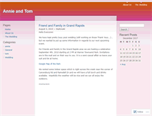 Tablet Screenshot of anniebandtomk.wordpress.com
