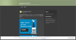 Desktop Screenshot of languageonthemove.wordpress.com