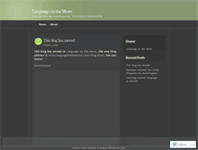 Tablet Screenshot of languageonthemove.wordpress.com