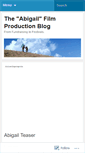 Mobile Screenshot of abigailfilm.wordpress.com