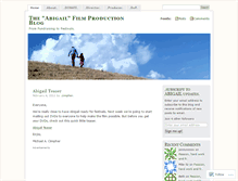 Tablet Screenshot of abigailfilm.wordpress.com