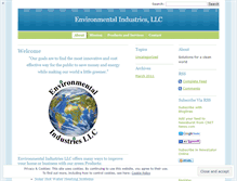 Tablet Screenshot of environmentalindustriesllc.wordpress.com