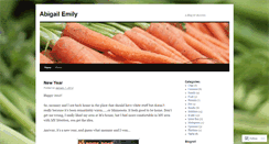 Desktop Screenshot of abigailemily.wordpress.com