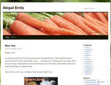 Tablet Screenshot of abigailemily.wordpress.com