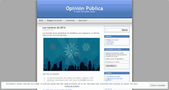 Desktop Screenshot of opiniopublica.wordpress.com