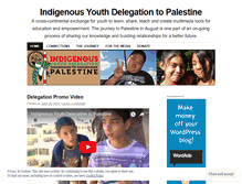 Tablet Screenshot of indigenousdelegation.wordpress.com