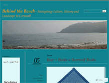 Tablet Screenshot of behindthebeach.wordpress.com