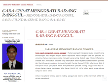 Tablet Screenshot of caracepatmengobatiradangpanggul.wordpress.com