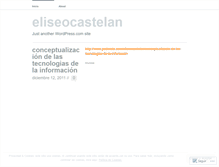 Tablet Screenshot of eliseocastelan.wordpress.com