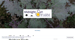 Desktop Screenshot of midnightsunfarm.wordpress.com