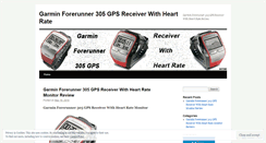 Desktop Screenshot of garminforerunner305gpsreceiverwithheartratemonitor.wordpress.com
