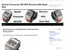 Tablet Screenshot of garminforerunner305gpsreceiverwithheartratemonitor.wordpress.com