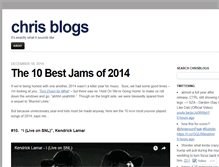 Tablet Screenshot of chrismirig.wordpress.com