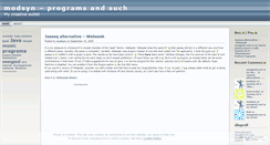 Desktop Screenshot of modsyn.wordpress.com