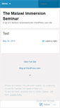 Mobile Screenshot of malawiimmersionsemianr.wordpress.com
