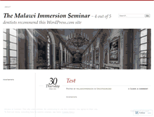 Tablet Screenshot of malawiimmersionsemianr.wordpress.com