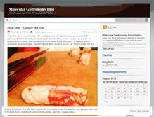 Tablet Screenshot of moleculargastronomy.wordpress.com