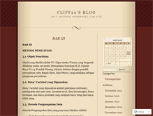 Tablet Screenshot of cliff29.wordpress.com