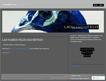 Tablet Screenshot of ladnamedfelix.wordpress.com