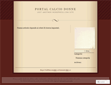 Tablet Screenshot of portalcalciodonne.wordpress.com