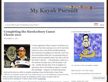 Tablet Screenshot of mykayakpursuit.wordpress.com